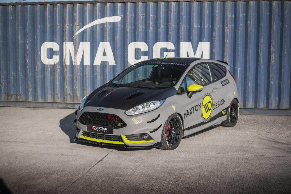 Front Lippe / Front Splitter / Frontansatz V.5 für Ford Fiesta ST MK7 Facelift von Maxton Design