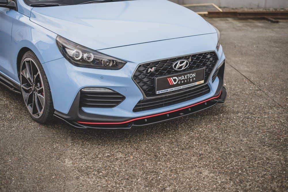 Front Diffusor / Front Splitter / Cup Schwert / Frontansatz V.5 für Hyundai I30 N MK3 Hatchback/Fastback von Maxton Design