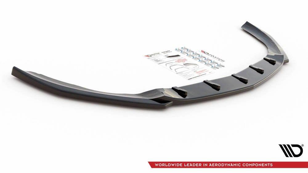 Front Splitter / Cup Schwert / Frontansatz V.5 für Mercedes A-Klasse AMG Line W177 von Maxton Design