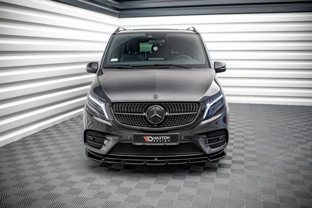 Front Lippe / Front Splitter / Frontansatz V.5 für Mercedes-Benz V-Klasse AMG-Line W447 Facelift von Maxton Design