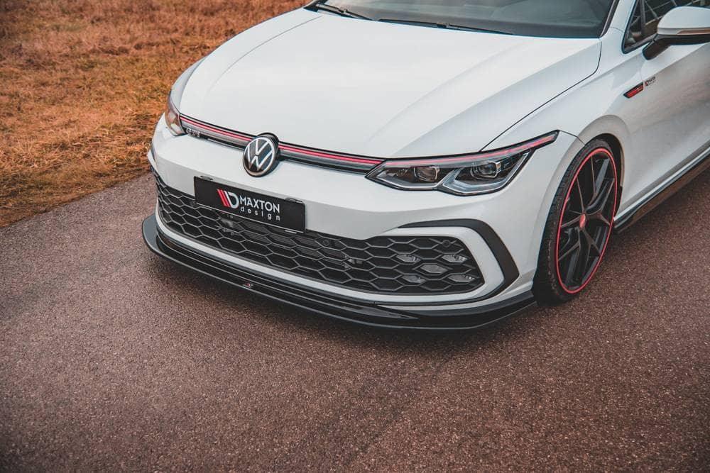 Front Splitter / Cup Schwert / Frontansatz V.5 für VW Golf 8 R-Line von Maxton Design