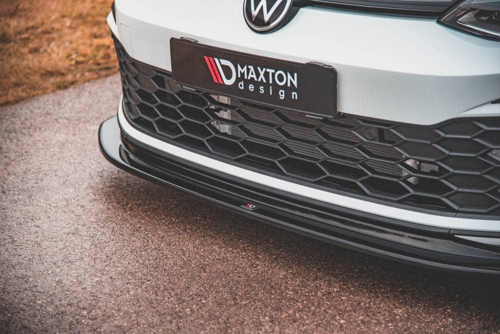 Front Splitter / Cup Schwert / Frontansatz V.5 für VW Golf 8 R-Line von Maxton Design