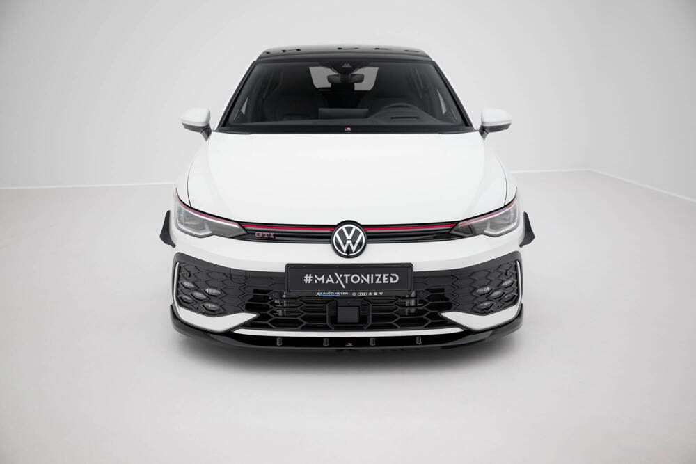 Front Lippe / Front Splitter / Frontansatz V.4 für VW Golf 8 R-Line Facelift von Maxton Design