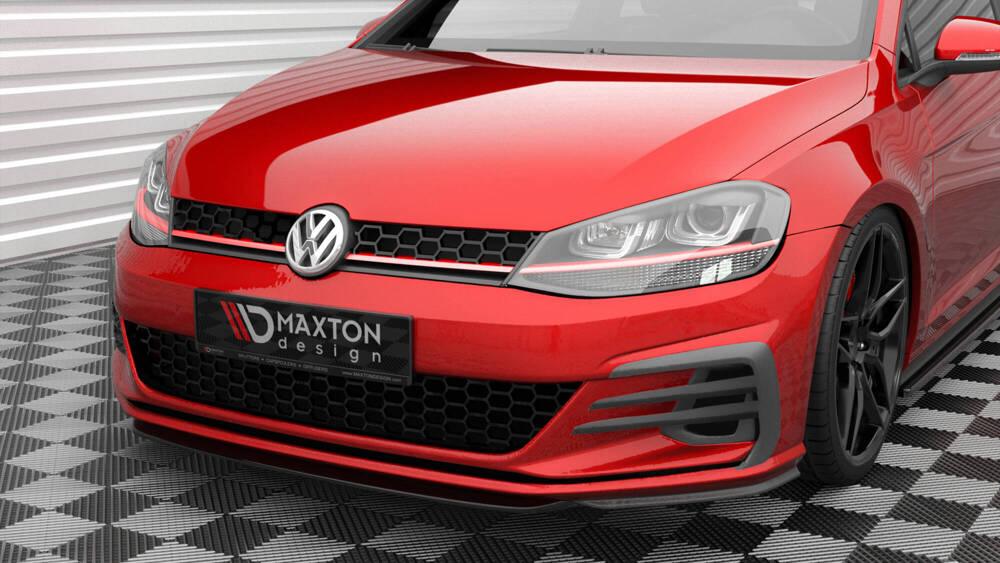 Front Lippe / Front Splitter / Frontansatz V.5 für VW Golf 7 GTI Facelift von Maxton Design