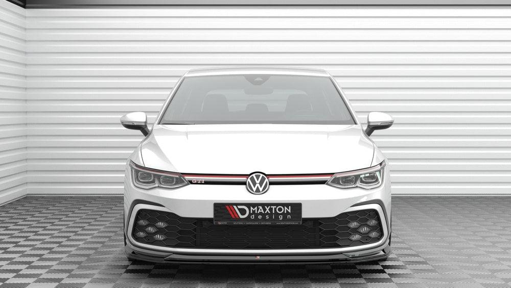 Front Lippe / Front Splitter / Frontansatz V.6 für VW Golf 8 GTI von Maxton Design