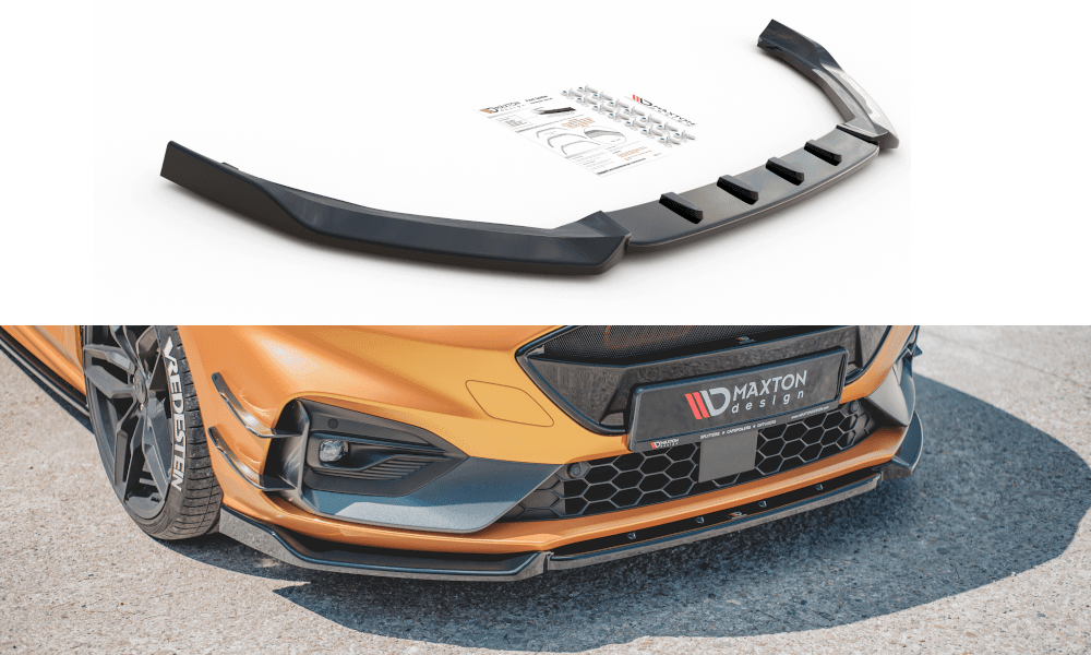 Front Splitter / Cup Schwert / Frontansatz V.7 für Ford Focus ST-Line MK4 von Maxton Design