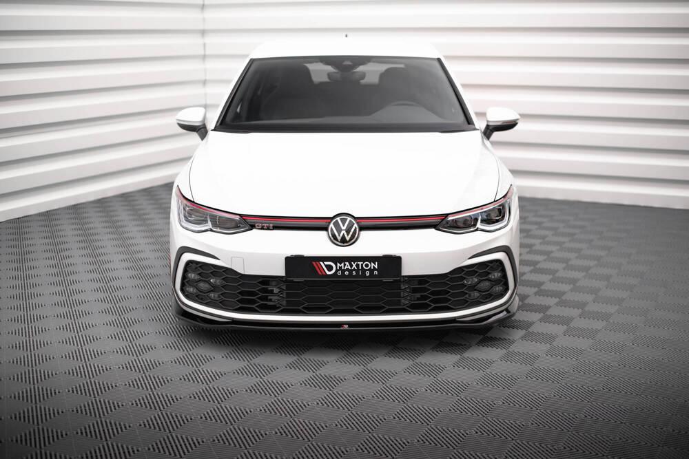 Front Lippe / Front Splitter / Frontansatz V.7 für VW Golf 8 GTI von Maxton Design