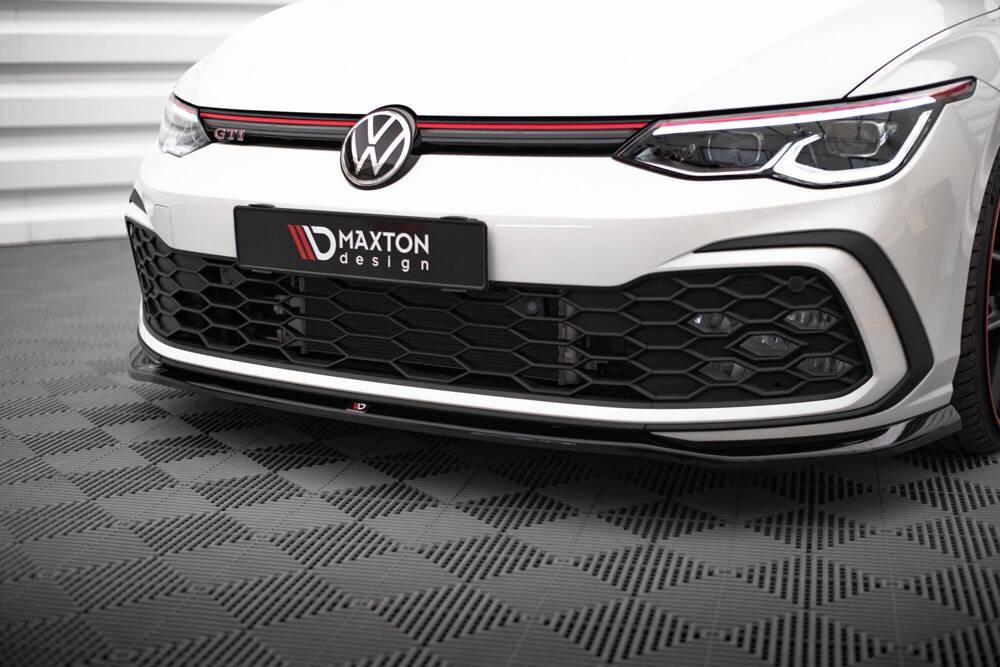 Front Lippe / Front Splitter / Frontansatz V.7 für VW Golf 8 GTI von Maxton Design