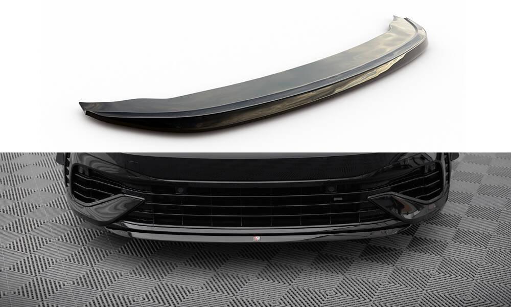 Front Lippe / Front Splitter / Frontansatz Racing mit Flaps für VW Golf 8 GTI von Maxton Design