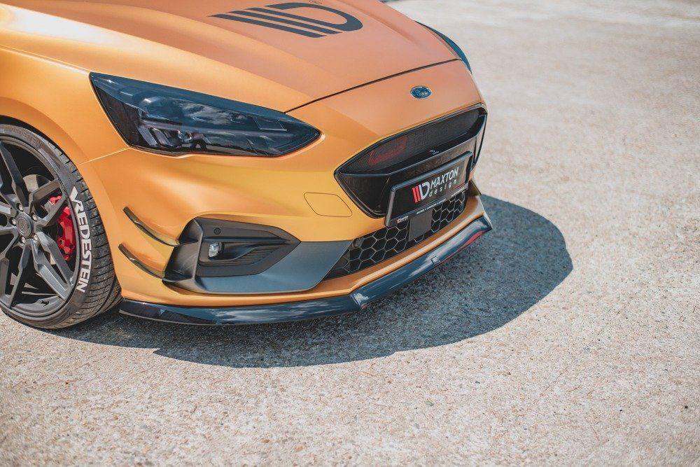 Front Splitter / Cup Schwert / Frontansatz V.8 für Ford Focus ST-Line MK4 von Maxton Design