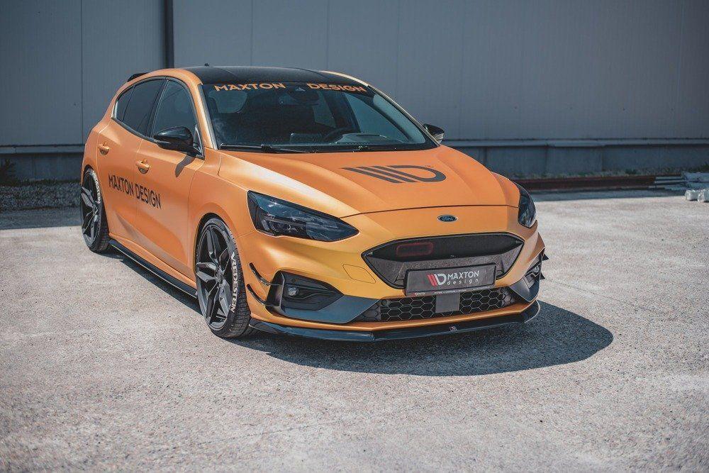 Front Splitter / Cup Schwert / Frontansatz V.8 für Ford Focus ST-Line MK4 von Maxton Design