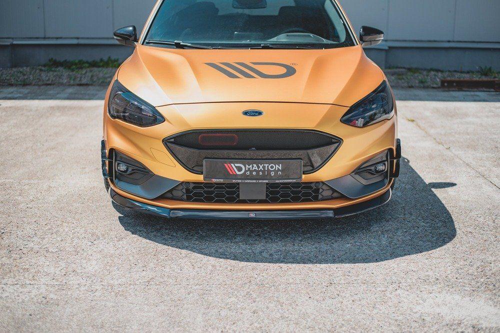 Front Splitter / Cup Schwert / Frontansatz V.8 für Ford Focus ST-Line MK4 von Maxton Design