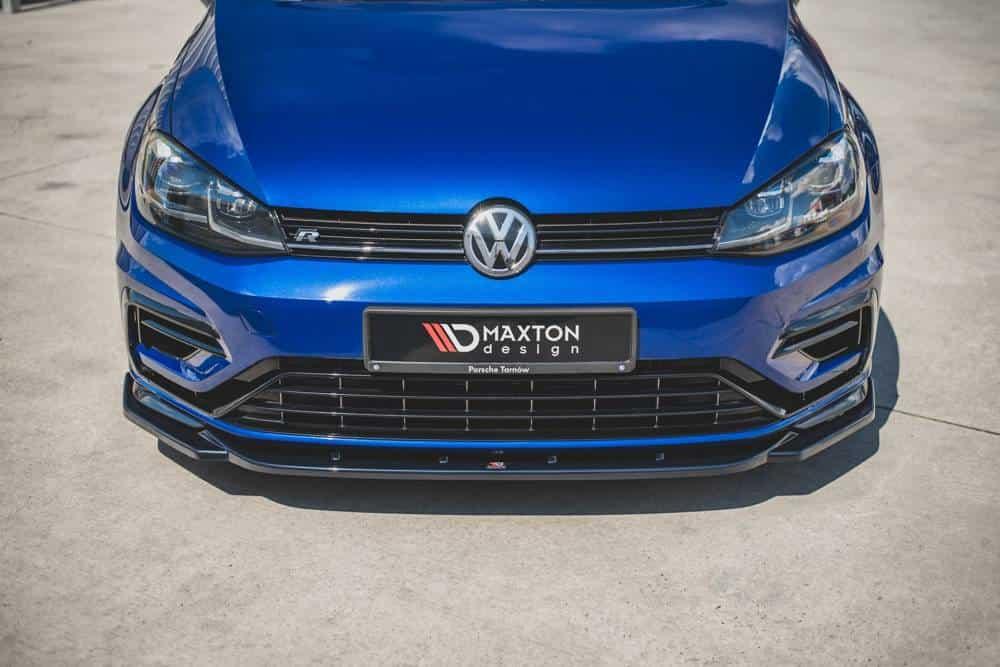 Front Splitter / Cup Schwert / Frontansatz V.9 für VW Golf 7 R-Line Facelift von Maxton Design