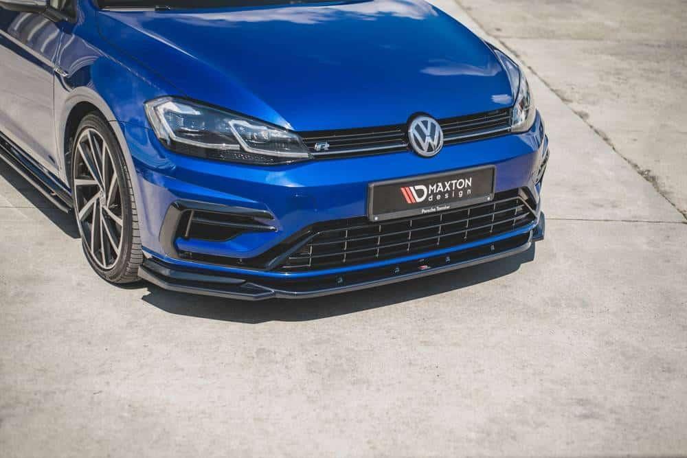 Front Splitter / Cup Schwert / Frontansatz V.9 für VW Golf 7 R-Line Facelift von Maxton Design