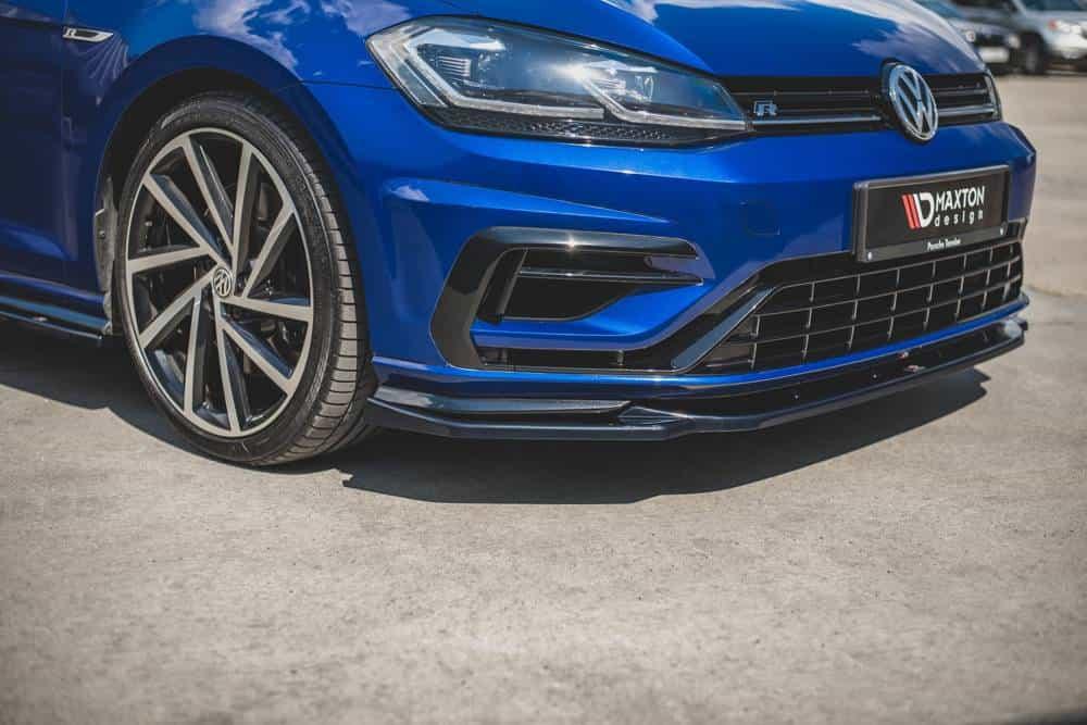 Front Splitter / Cup Schwert / Frontansatz V.9 für VW Golf 7 R-Line Facelift von Maxton Design