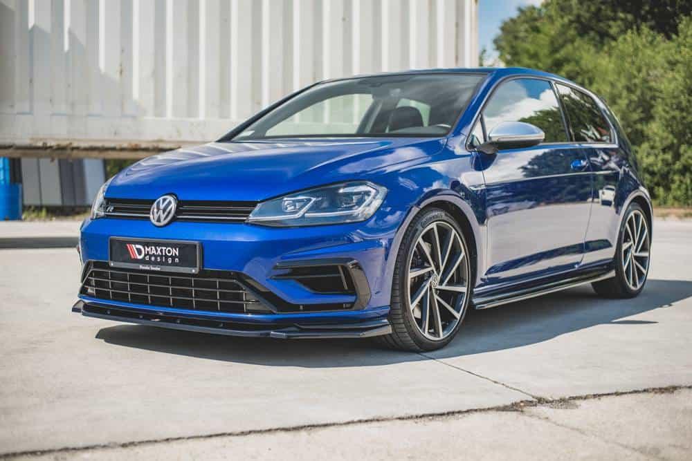 Front Splitter / Cup Schwert / Frontansatz V.9 für VW Golf 7 R-Line Facelift von Maxton Design