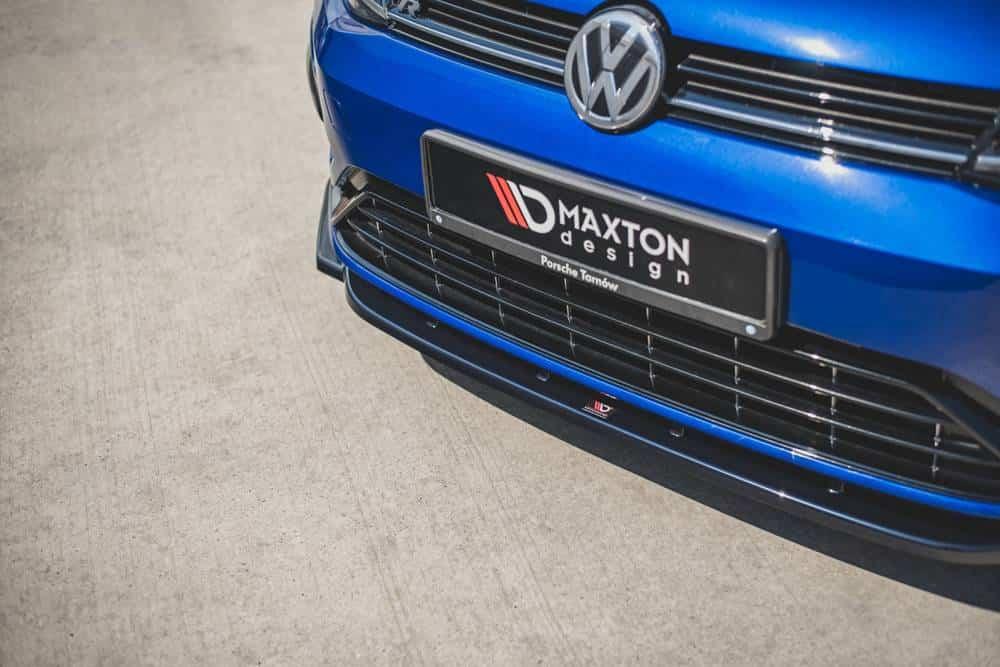 Front Splitter / Cup Schwert / Frontansatz V.9 für VW Golf 7 R-Line Facelift von Maxton Design