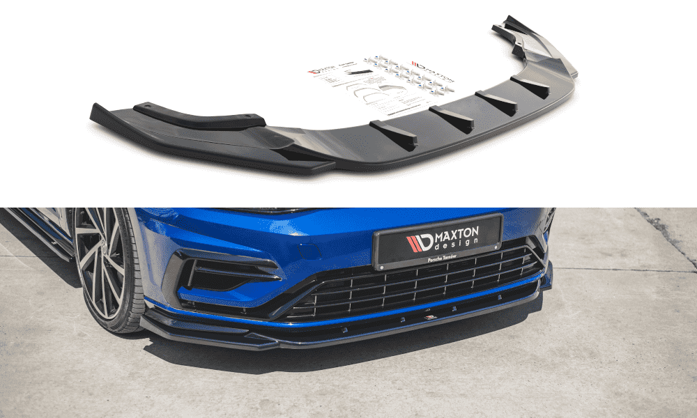 Front Splitter / Cup Schwert / Frontansatz V.9 für VW Golf 7 R-Line Facelift von Maxton Design