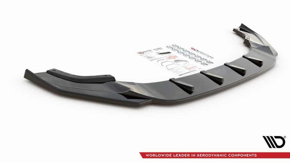 Front Splitter / Cup Schwert / Frontansatz V.9 für VW Golf 7 R-Line Facelift von Maxton Design