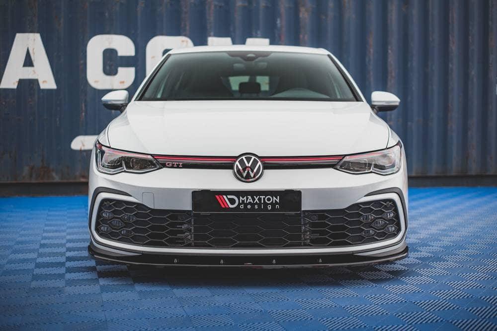 Front lip / front splitter / front approach V.1 for VW Golf 8 GTI from Maxton Design 