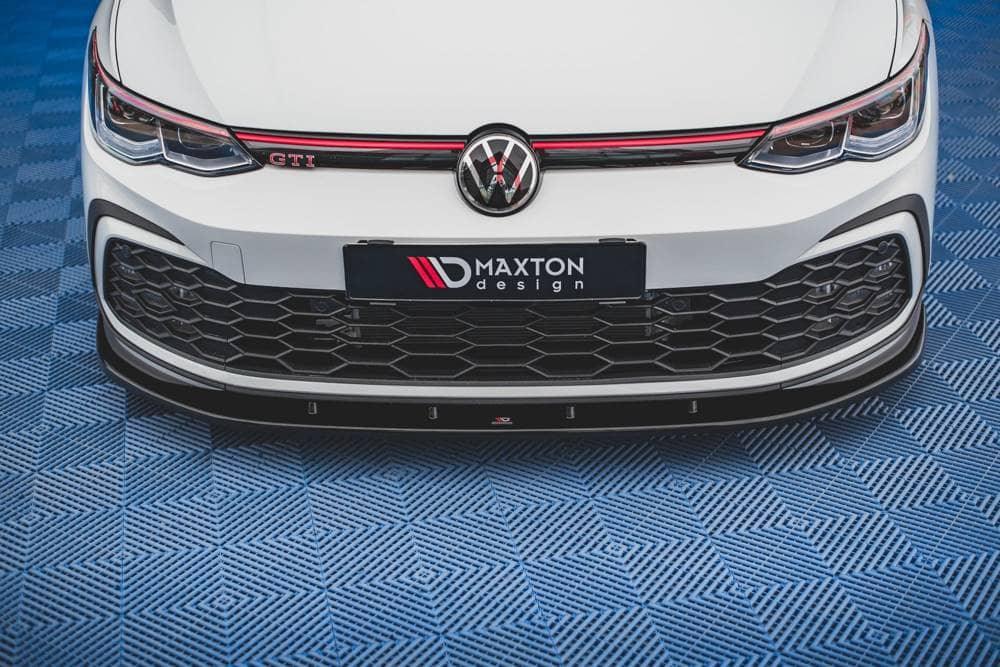 Front lip / front splitter / front approach V.1 for VW Golf 8 GTI from Maxton Design 