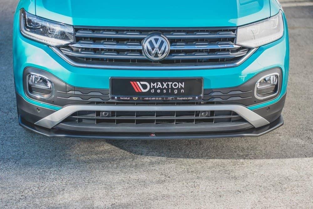 Front Splitter / Cup Schwert / Frontansatz für VW T-Cross C1 von Maxton Design