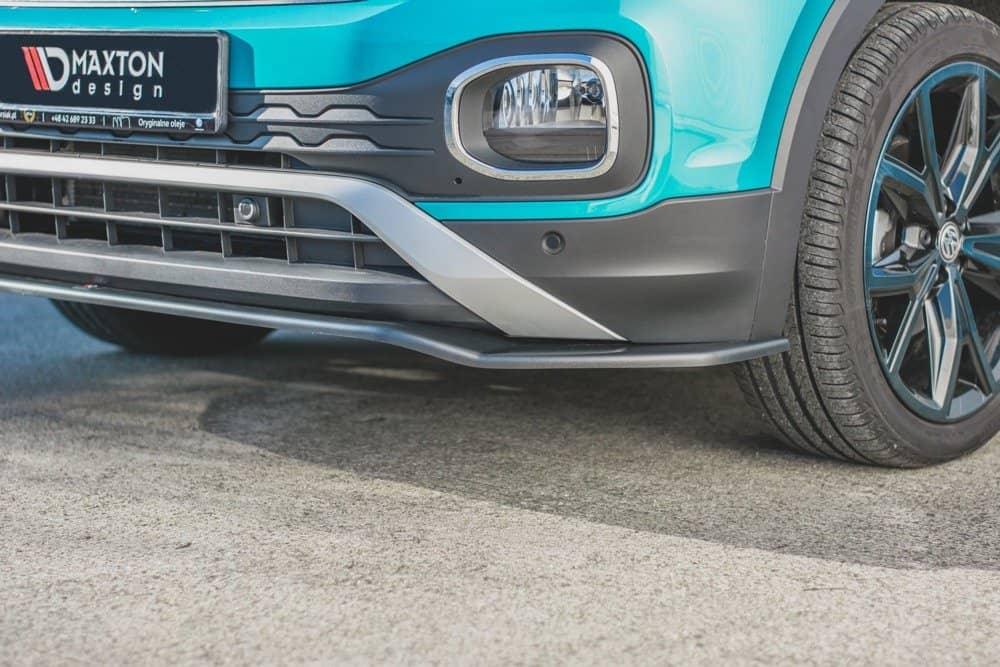 Front Splitter / Cup Schwert / Frontansatz für VW T-Cross C1 von Maxton Design