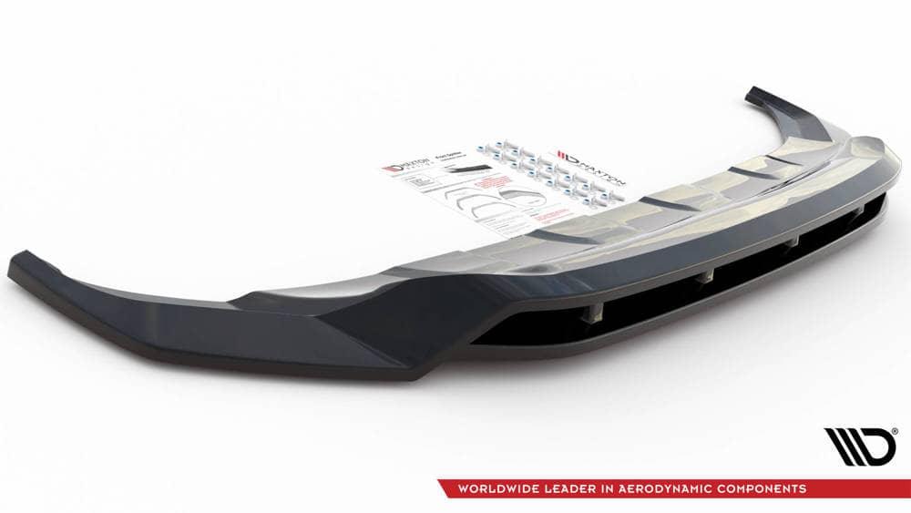 Front Splitter / Cup Schwert / Frontansatz für VW Touareg CR R-Line von Maxton Design