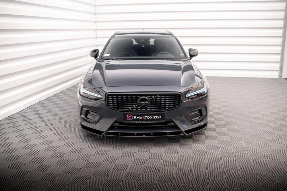 Front Lippe / Front Splitter / Frontansatz für Volvo V90 R-Design SPA von Maxton Design