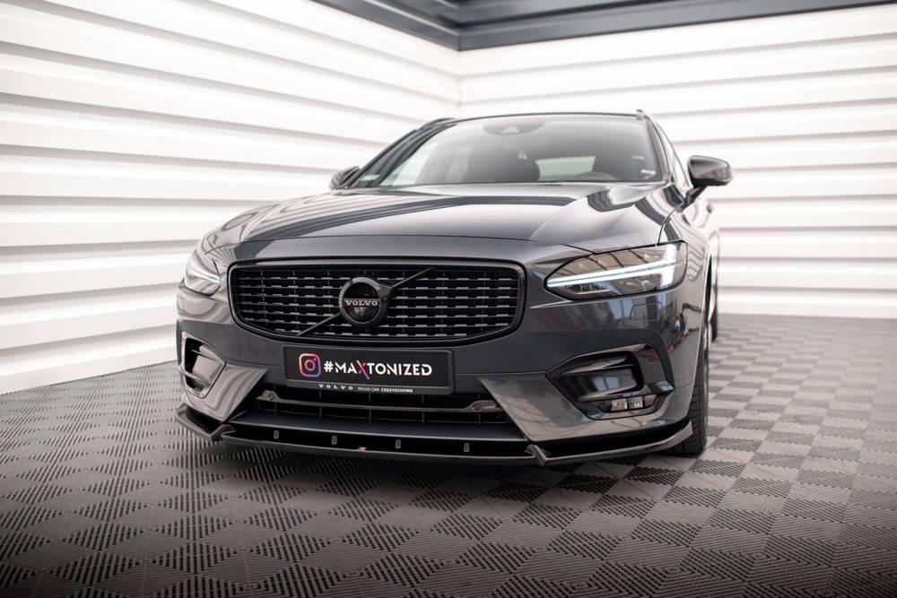 Front Lippe / Front Splitter / Frontansatz für Volvo V90 R-Design SPA von Maxton Design