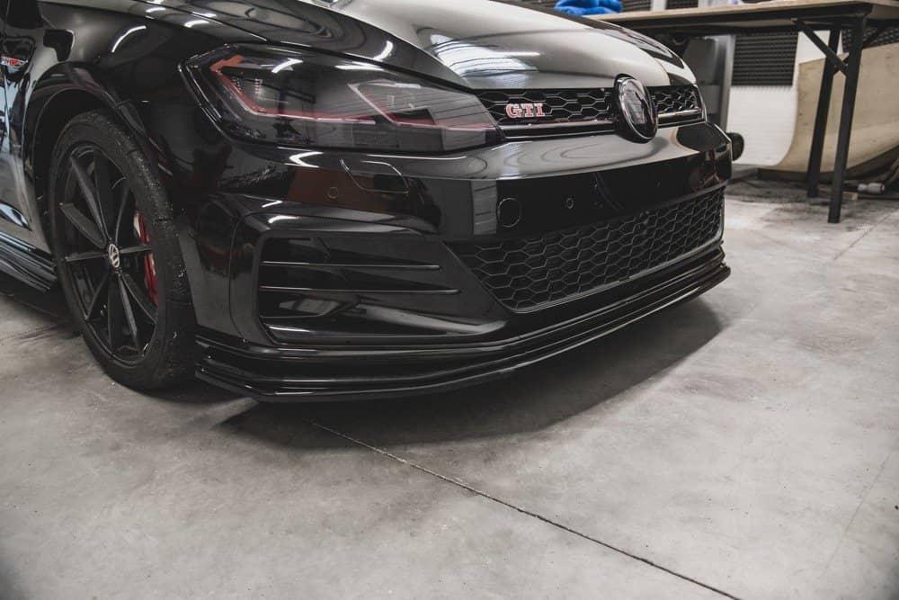 Front Splitter / Cup Schwert / Frontansatz für VW Golf 7 GTI TCR von Maxton Design