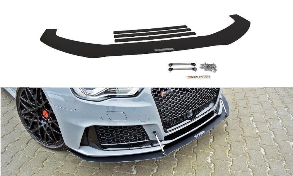 Front Splitter / Cup Schwert / Frontansatz Sport für Audi RS3 8V Sportback von Maxton Design