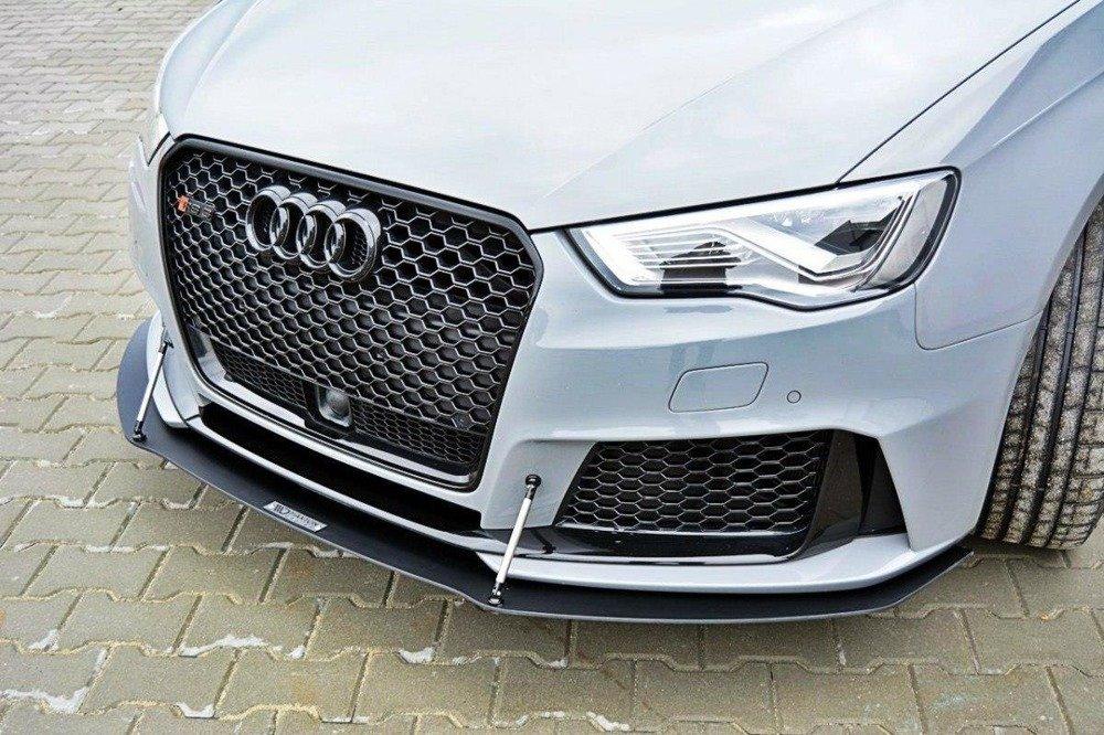 Front Splitter / Cup Schwert / Frontansatz Sport für Audi RS3 8V Sportback von Maxton Design