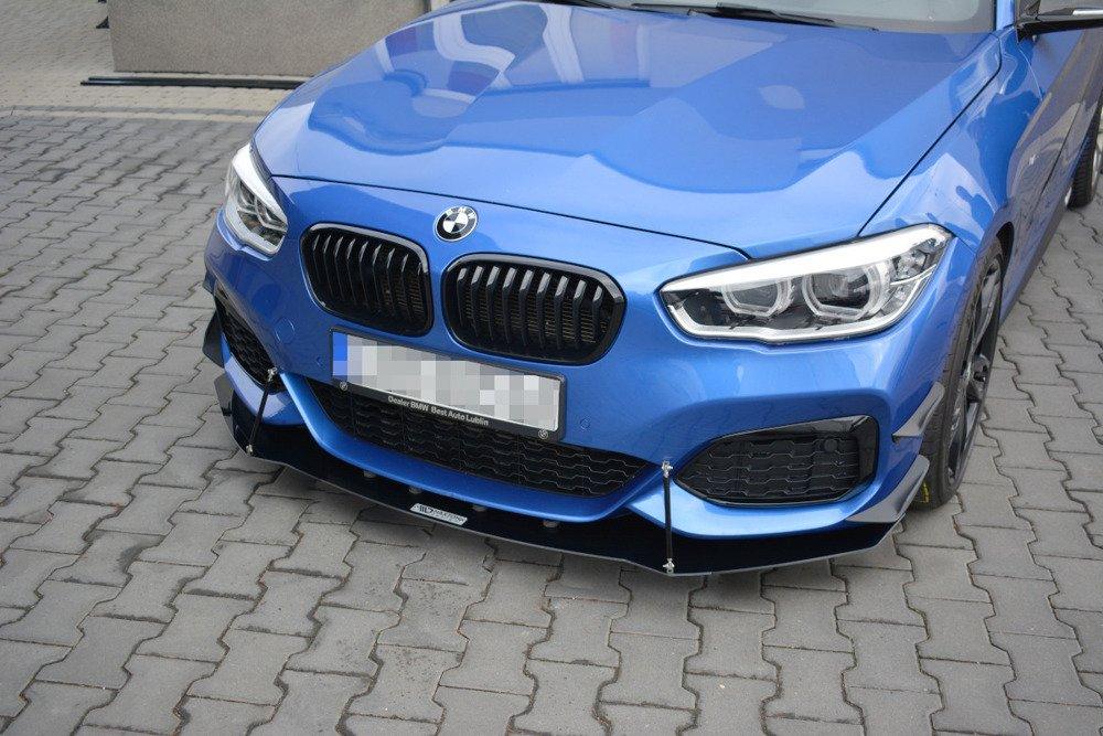 Front Splitter / Cup Schwert / Frontansatz Sport V.1 für BMW 1 F20/F21 M-Power Facelift von Maxton Design