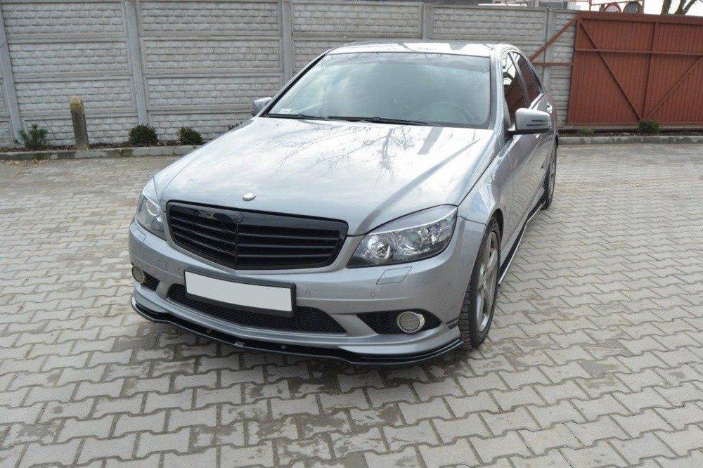 Front Lippe / Front Splitter / Frontansatz für Mercedes C-Klasse W204 AMG-Line von Maxton Design