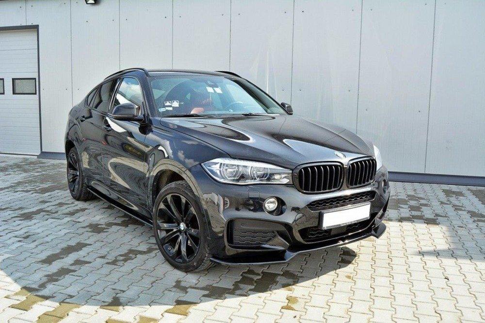 Front Splitter / Cup Schwert / Frontansatz für BMW X6 F16 M-Paket von Maxton Design