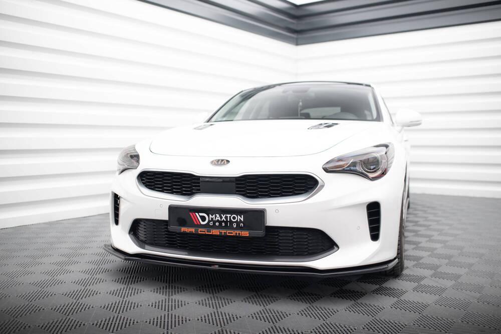 Front Lippe / Front Splitter / Frontansatz V.1 für Kia Stinger GT von Maxton Design