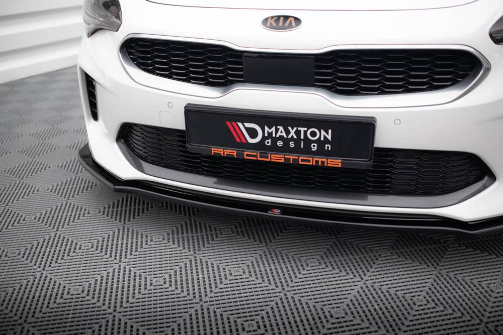 Front Lippe / Front Splitter / Frontansatz V.1 für Kia Stinger GT von Maxton Design