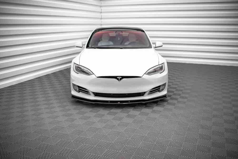 Front Diffusor / Front Splitter / Cup Schwert / Frontansatz V.1 für Tesla Model S FL von Maxton Design