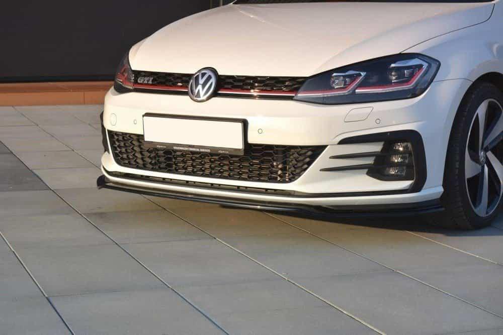 Front Splitter / Cup Schwert / Frontansatz V.2 für VW Golf 7 GTI Facelift von Maxton Design