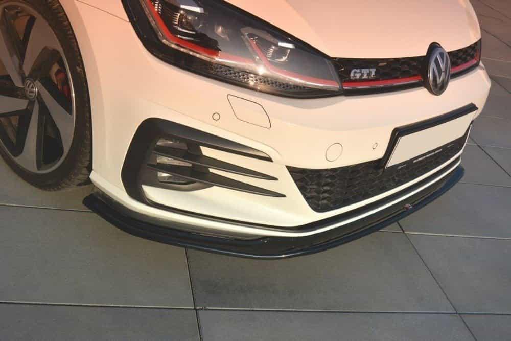 Front Splitter / Cup Schwert / Frontansatz V.2 für VW Golf 7 GTI Facelift von Maxton Design