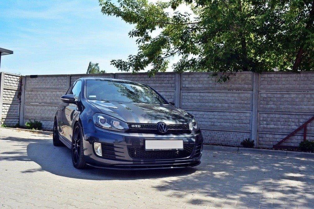 Front Lippe / Front Splitter / Frontansatz V.2 für VW Golf 6 GTI von Maxton Design