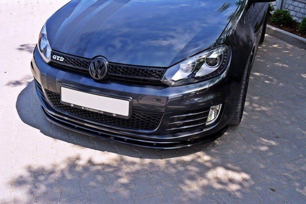 Front Lippe / Front Splitter / Frontansatz V.2 für VW Golf 6 GTI von Maxton Design