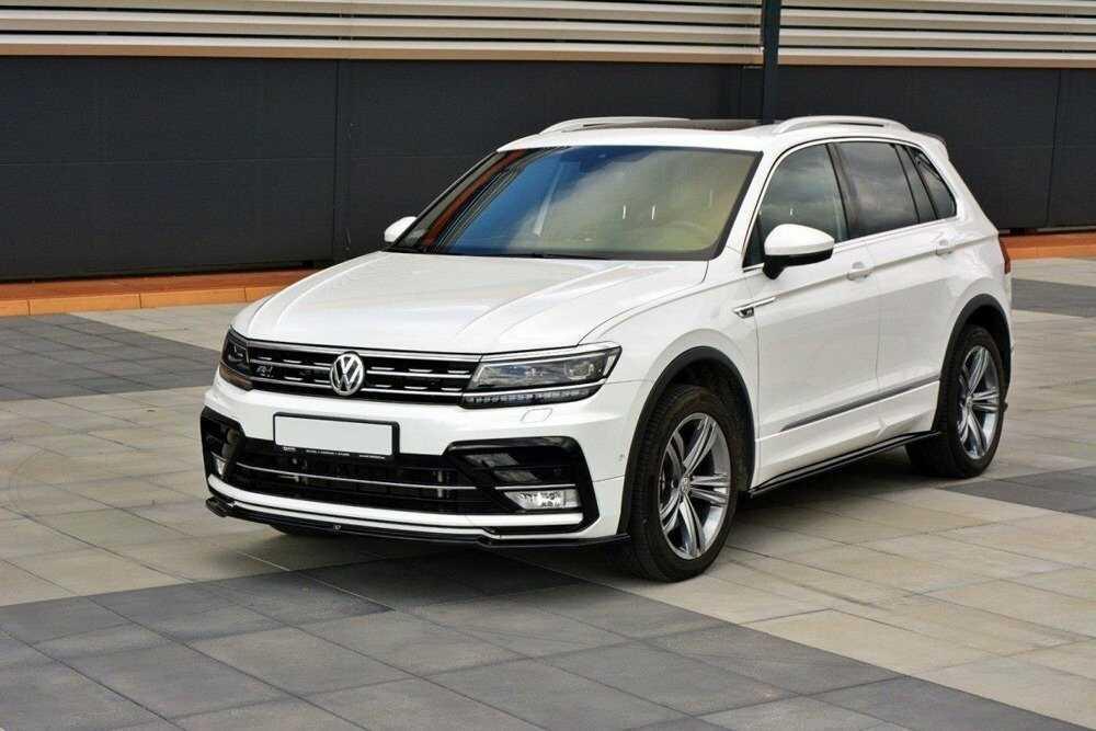 Front Splitter / Cup Schwert / Frontansatz für VW Tiguan R-Line AD von Maxton Design