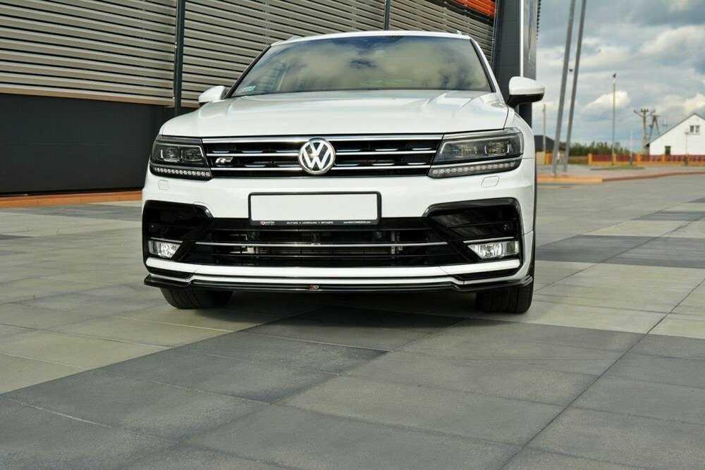 Front Splitter / Cup Schwert / Frontansatz für VW Tiguan R-Line AD von Maxton Design