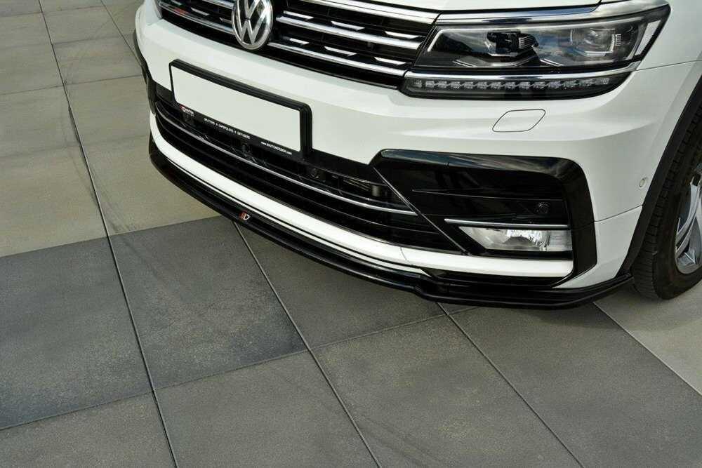 Front Splitter / Cup Schwert / Frontansatz für VW Tiguan R-Line AD von Maxton Design