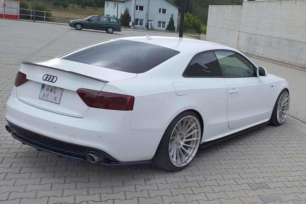 Seitliche Heck Diffusor Erweiterung für Audi A5 S-Line 8T Facelift Coupe von Maxton Design