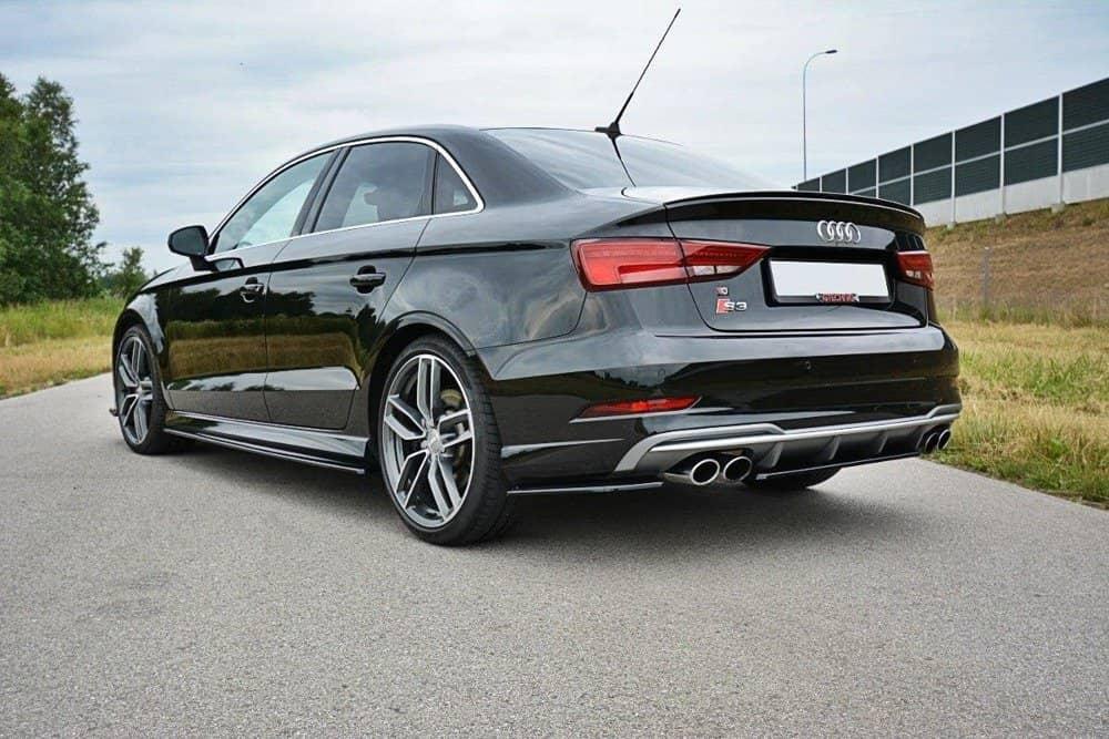 Seitliche Heck Diffusor Erweiterung für Audi S3 8V Facelift Limousine von Maxton Design