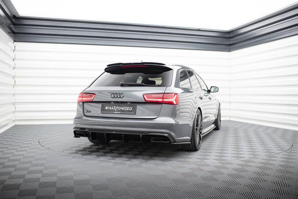 Heck Diffusor Erweiterung für Audi A6 / S6 S-Line Facelift von Maxton Design