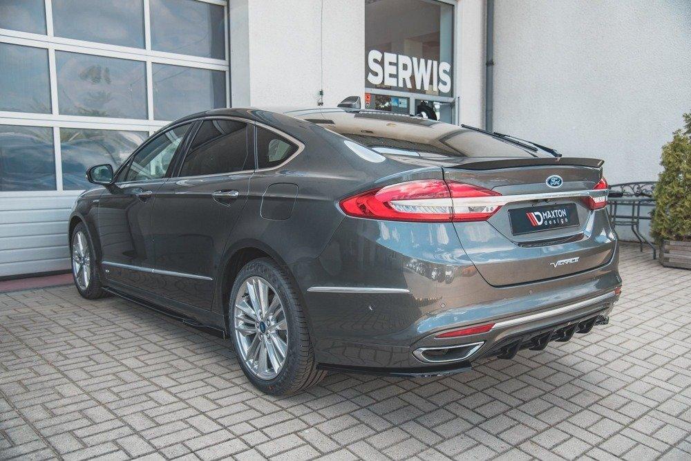 Seitliche Heck Diffusor Erweiterung für Ford Mondeo Vignale MK5 Facelift von Maxton Design